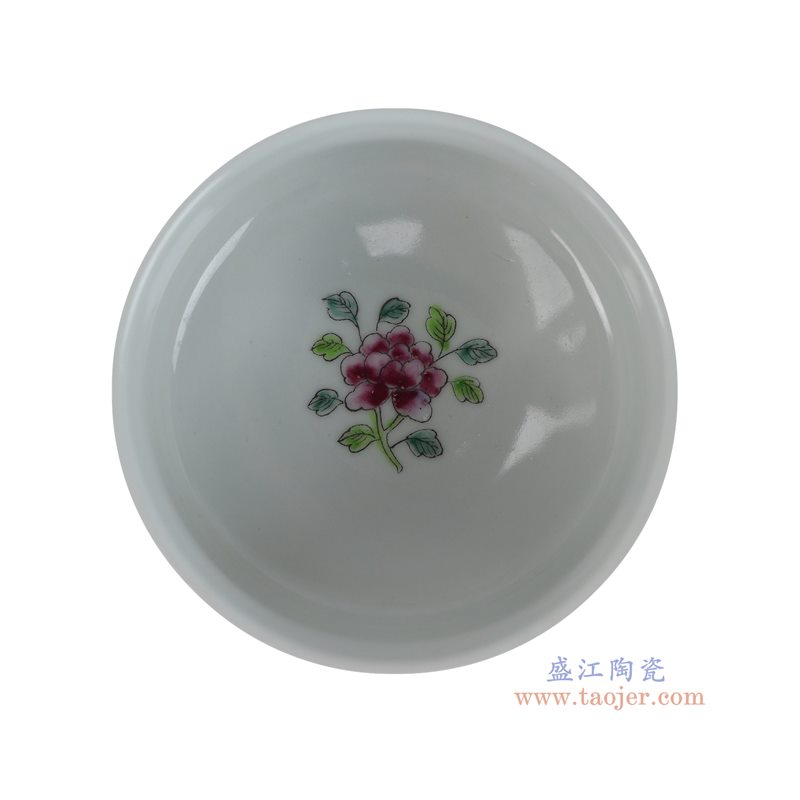 RZFA82-A     绿底凤凰牡丹纹高脚杯 