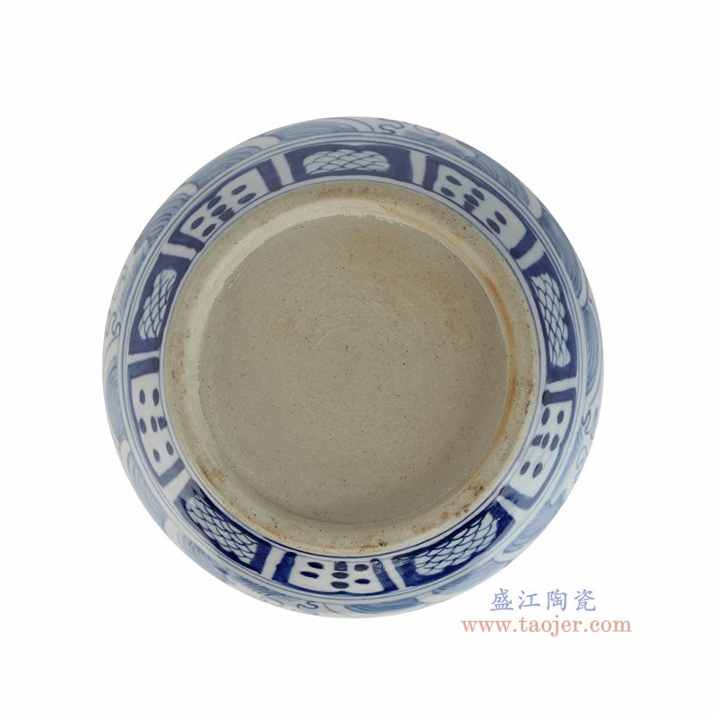 RZKY54-A 青花鱼藻纹葫芦瓶