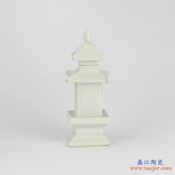 RZGE01-E   景德镇   雕塑 塔形 乳白色 摆件品