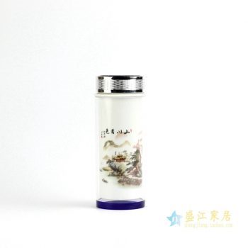 RZIN01-A     景德镇   山水 保温杯  水杯 茶杯陶瓷用品