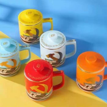 盛世华诞,举国同庆,建党100周年庆典五色纪念杯套装赏析