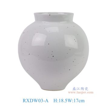 RXDW03-A 白色圆罐花瓶