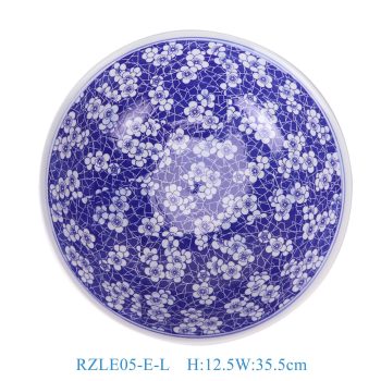 RZLE05-E-L 青花冰梅大碗14英寸碗大号