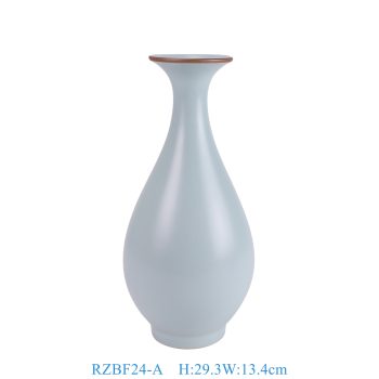 RZBF24-A 仿宋汝窑天青釉玉壶春瓶