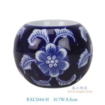 RXCD44-H青花花叶纹烛台