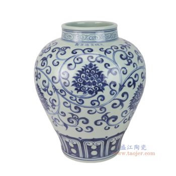 RXBA30-A青花缠枝莲大罐大肚瓶