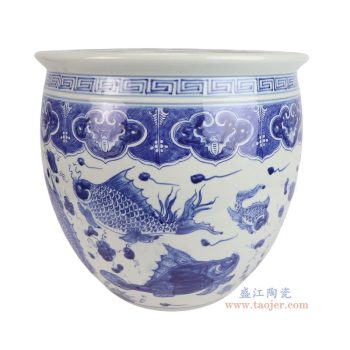 RZKJ27-A   青花鱼纹大缸