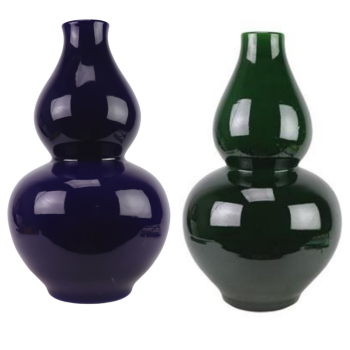 DS-RYDB64-A_DS-RYDB64-B深蓝 绿色葫芦瓶灯具