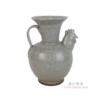 RXER02-A  仿宋湖田窑开片鸡嘴手持壶