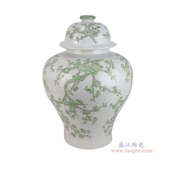 RXEM17-A   绿色梅花将军罐